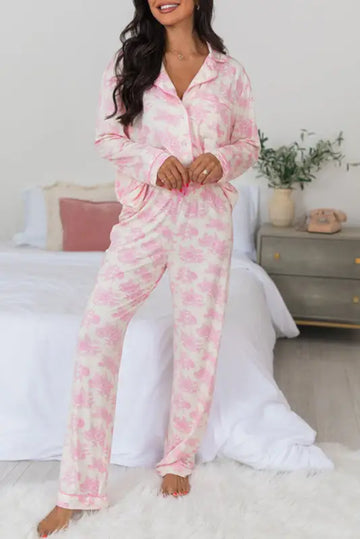 Sweet Peony Pajama Set